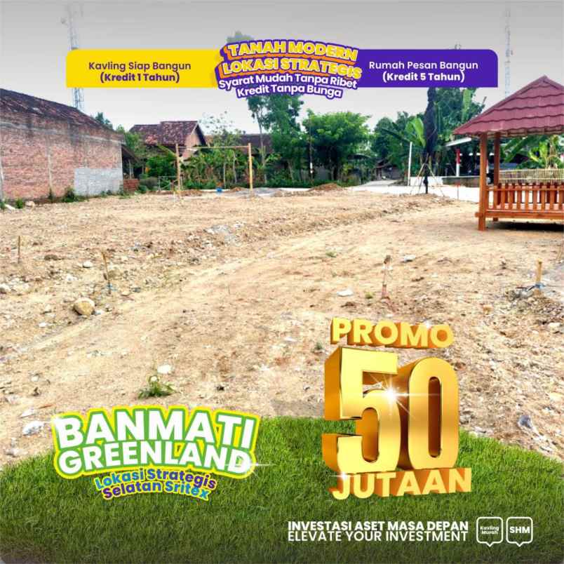 dijual tanah banmati sukoharjo jawa tengah