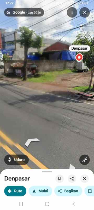 dijual tanah di pinggir jalan buluh indah denpasar