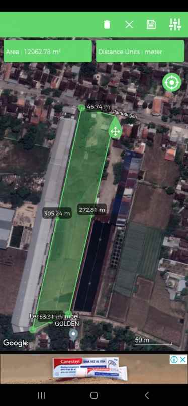 dijual tanah jalan grompol jambangan