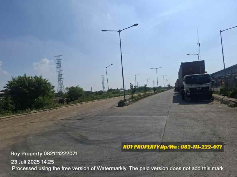 dijual tanah jl marunda makmur