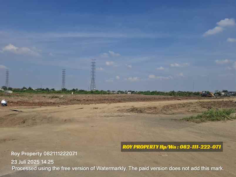 dijual tanah jl marunda makmur