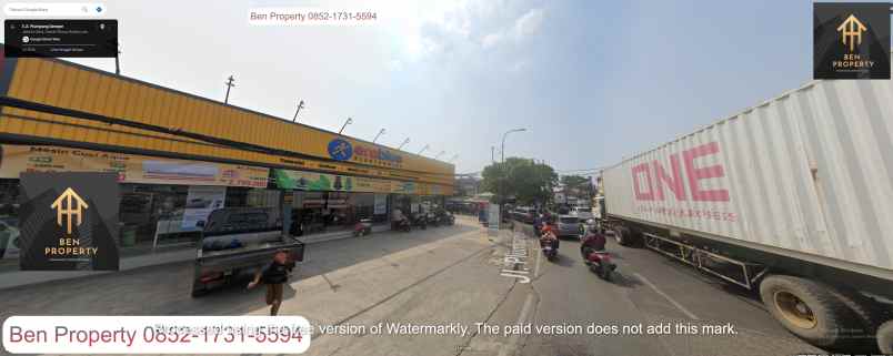 dijual tanah jl plumpang semper tugu