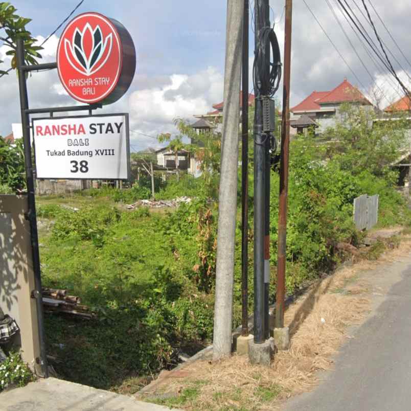 dijual tanah jl tukad badung xviii