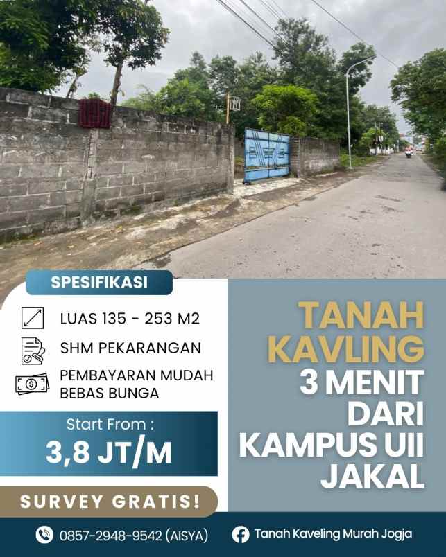 dijual tanah nglengkong sukoharjo