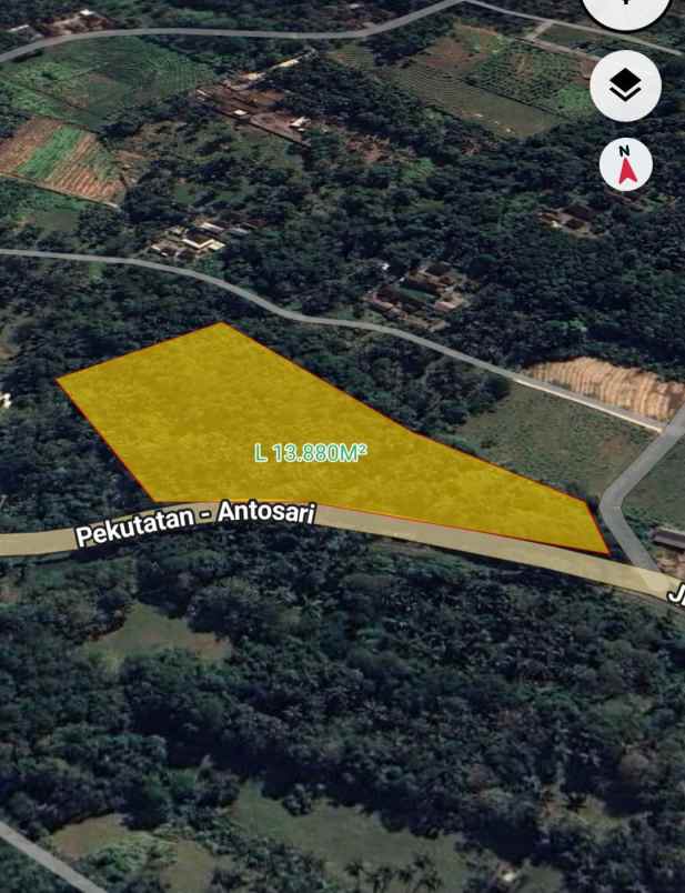 dijual tanah pinggir jalan nasional