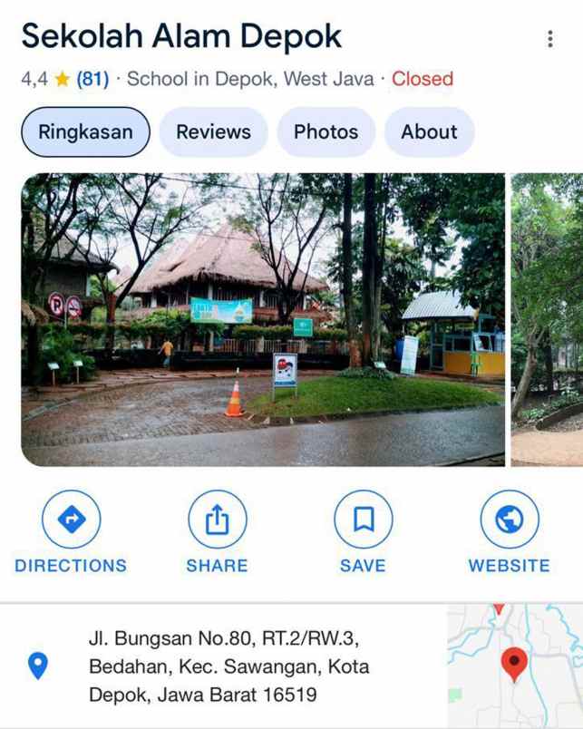 dijual tanah seluas 12 015 m2 sawangan depok