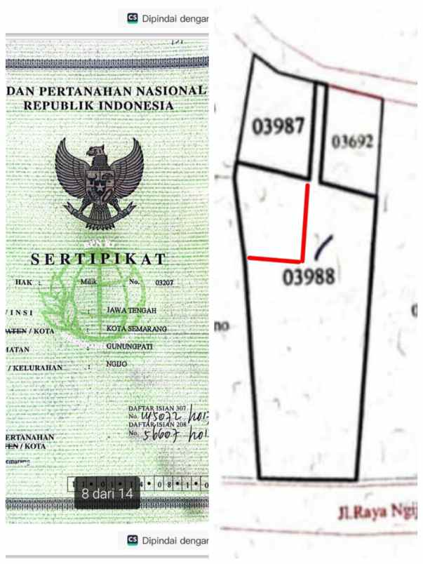 dijual tanah semarang kota