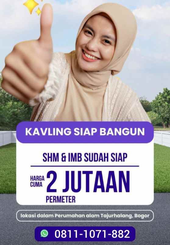 dijual tanah tajurhalang bojonggede bogor