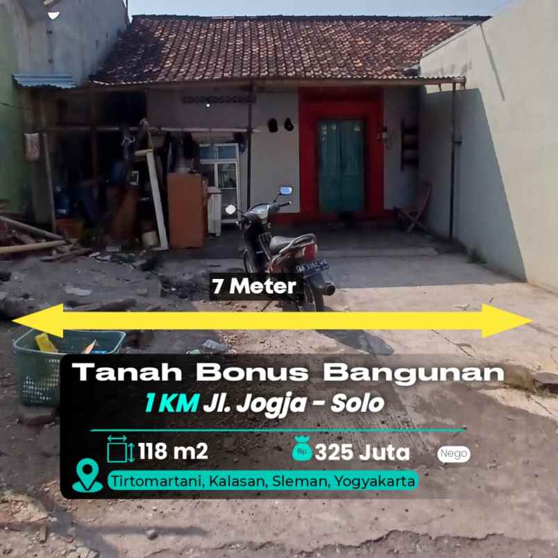 dijual tanah tirtomartani