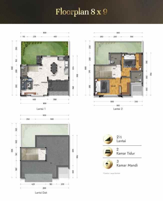 dijual villa jalan sukmawati ar hakim
