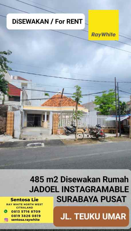disewakan rumah jalan teuku umar