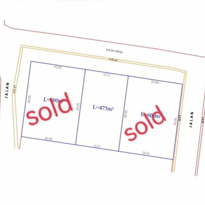 disewakan tanah pemecutan klod