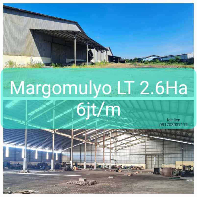 gudang margomulyo hbg luas 26855