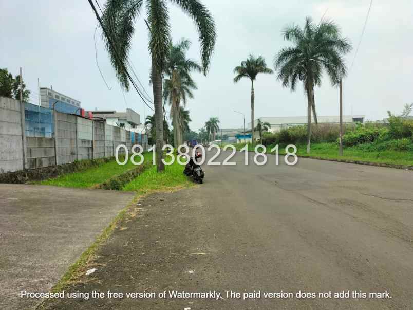 jual kantor dan pabrik di kawasan industri cikupa mas