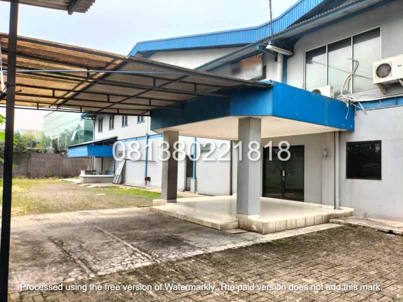 jual kantor dan pabrik di kawasan industri cikupa mas