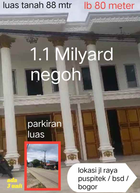 ruko mewah harga ekonomis