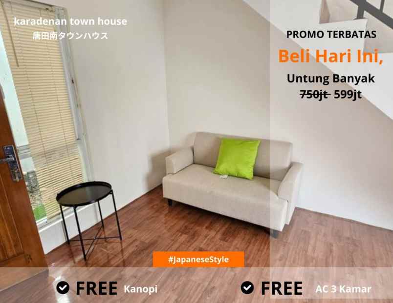 rumah baru 2 lt cibinong bogor