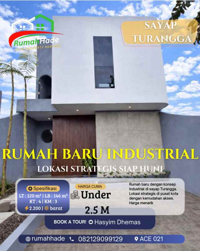 rumah baru industrial strategis sayap turangga