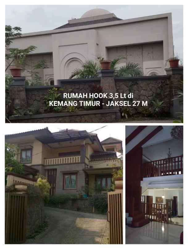 rumah hook 3 5 lt di kemang timur jaksel 27 m