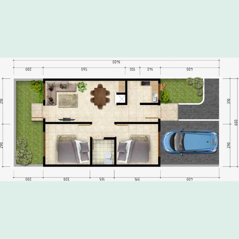 rumah jl batusari buahbatu kab