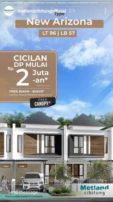 rumah jl metland cibitung