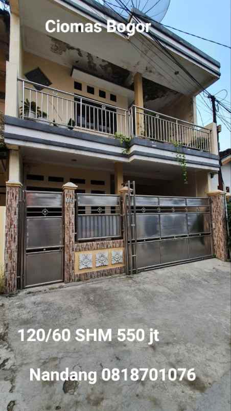 rumah jl pagelaran ciomas bogor