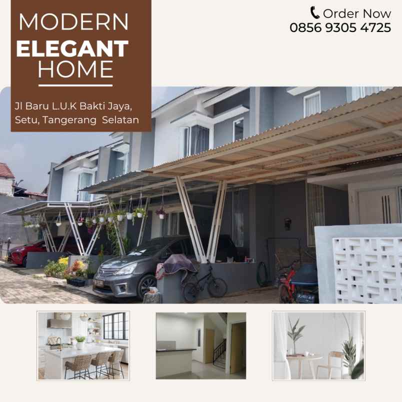 rumah mewah 2 lantai di tangerang selatan free biaya