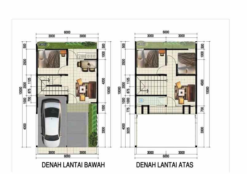 rumah mewah 2 lantai di tangerang selatan free biaya