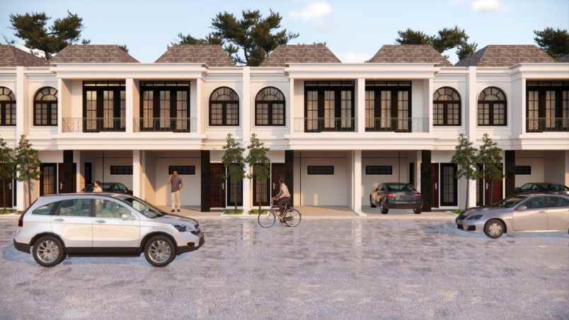 rumah mewah klasik 2 lantai di kelapa dua depok