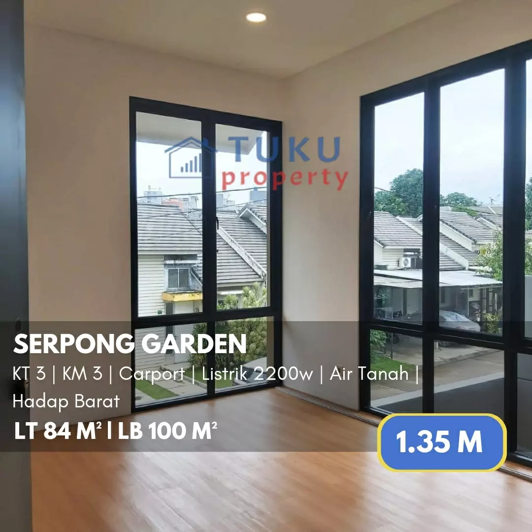 rumah secondary bangunan baru di serpong garden bsd