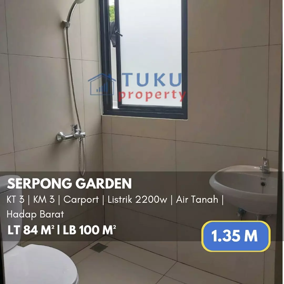 rumah secondary bangunan baru di serpong garden bsd