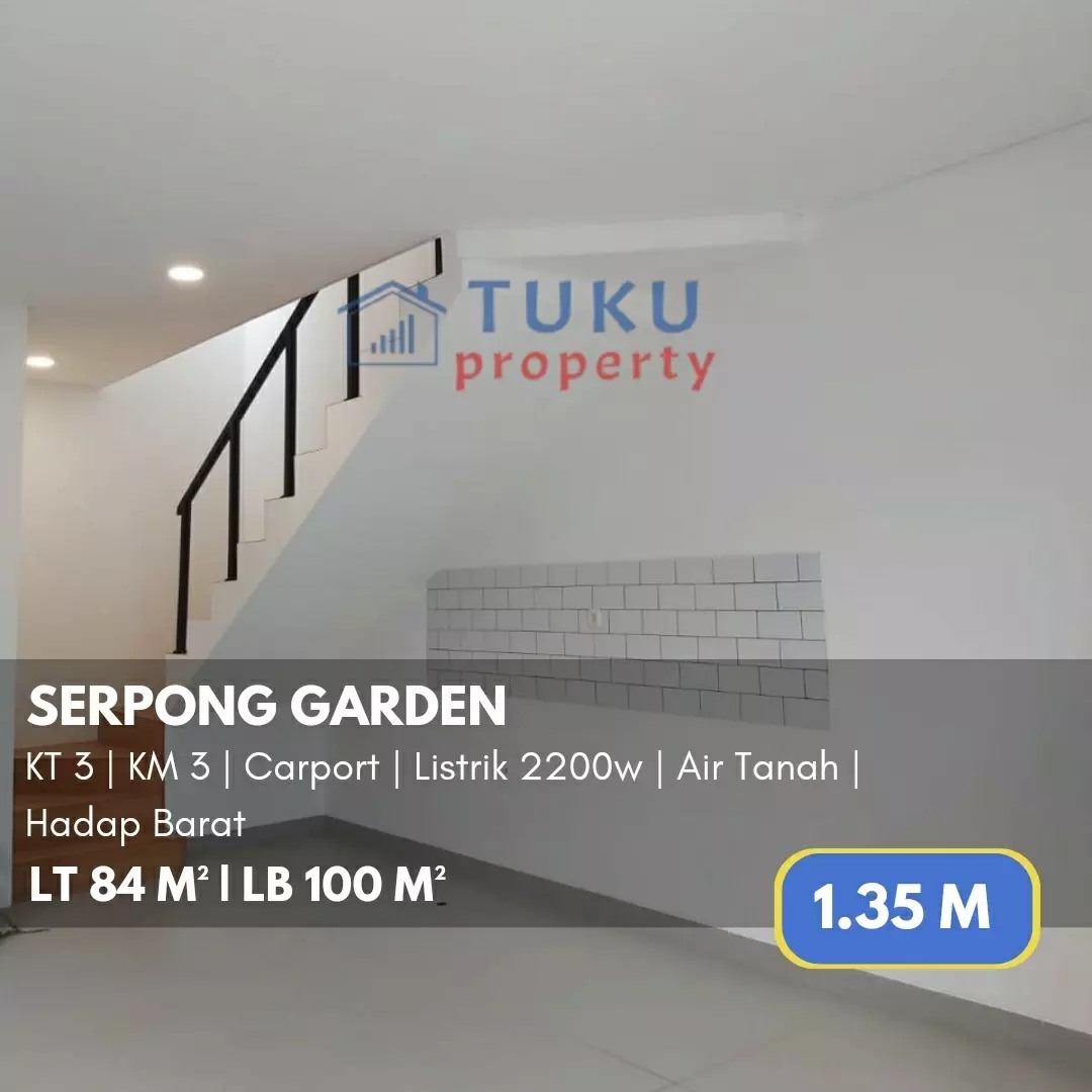 rumah secondary bangunan baru di serpong garden bsd