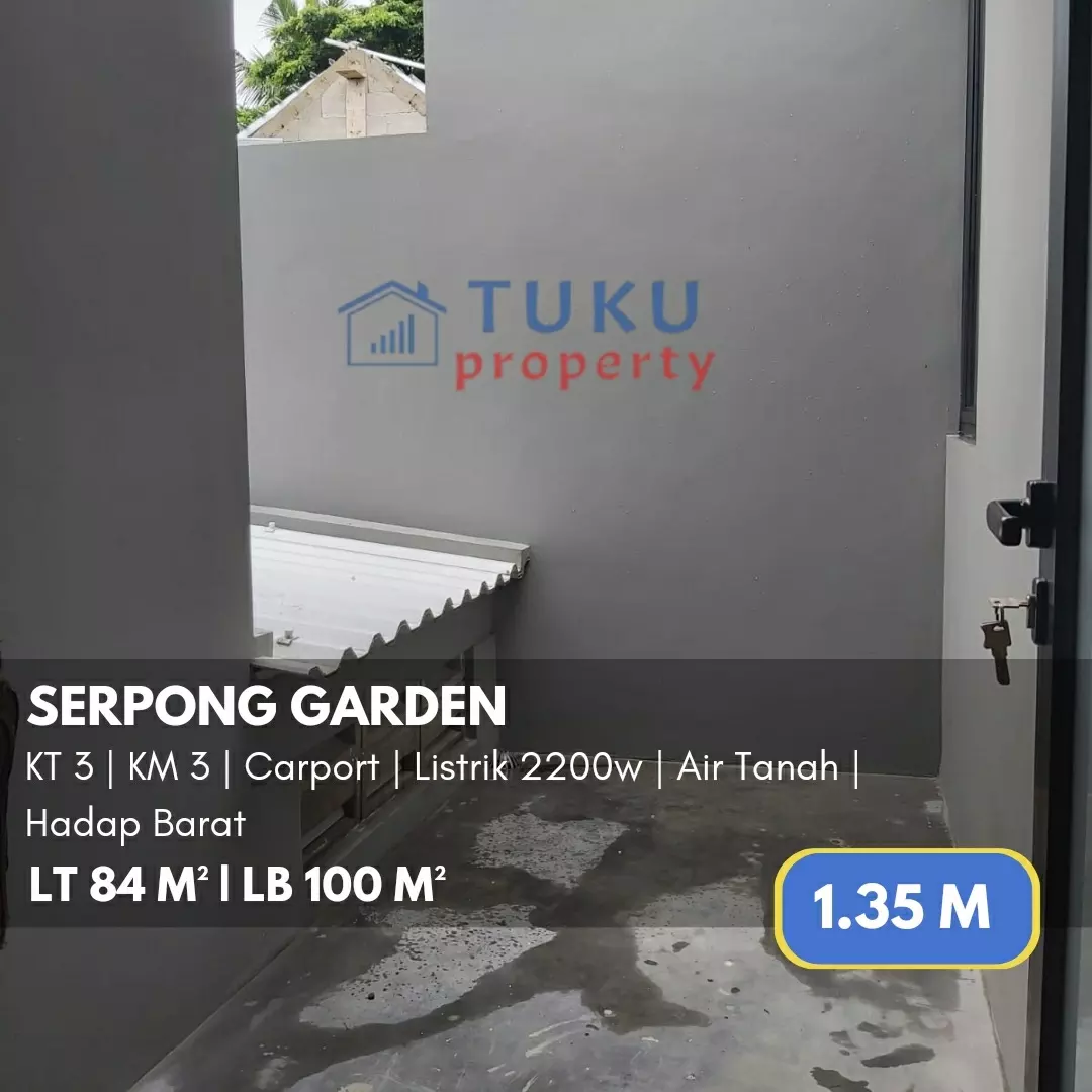 rumah secondary bangunan baru di serpong garden bsd
