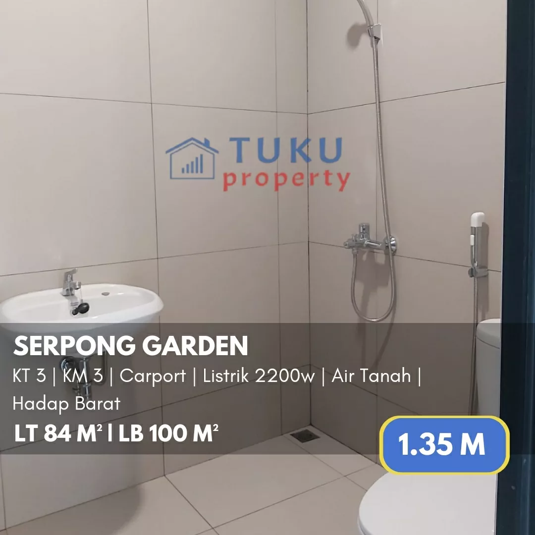 rumah secondary bangunan baru di serpong garden bsd