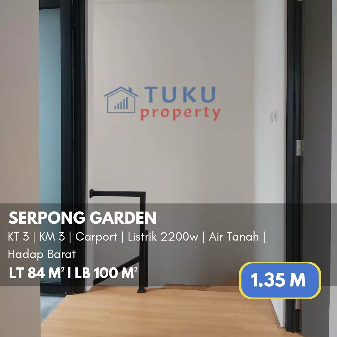 rumah secondary bangunan baru di serpong garden bsd