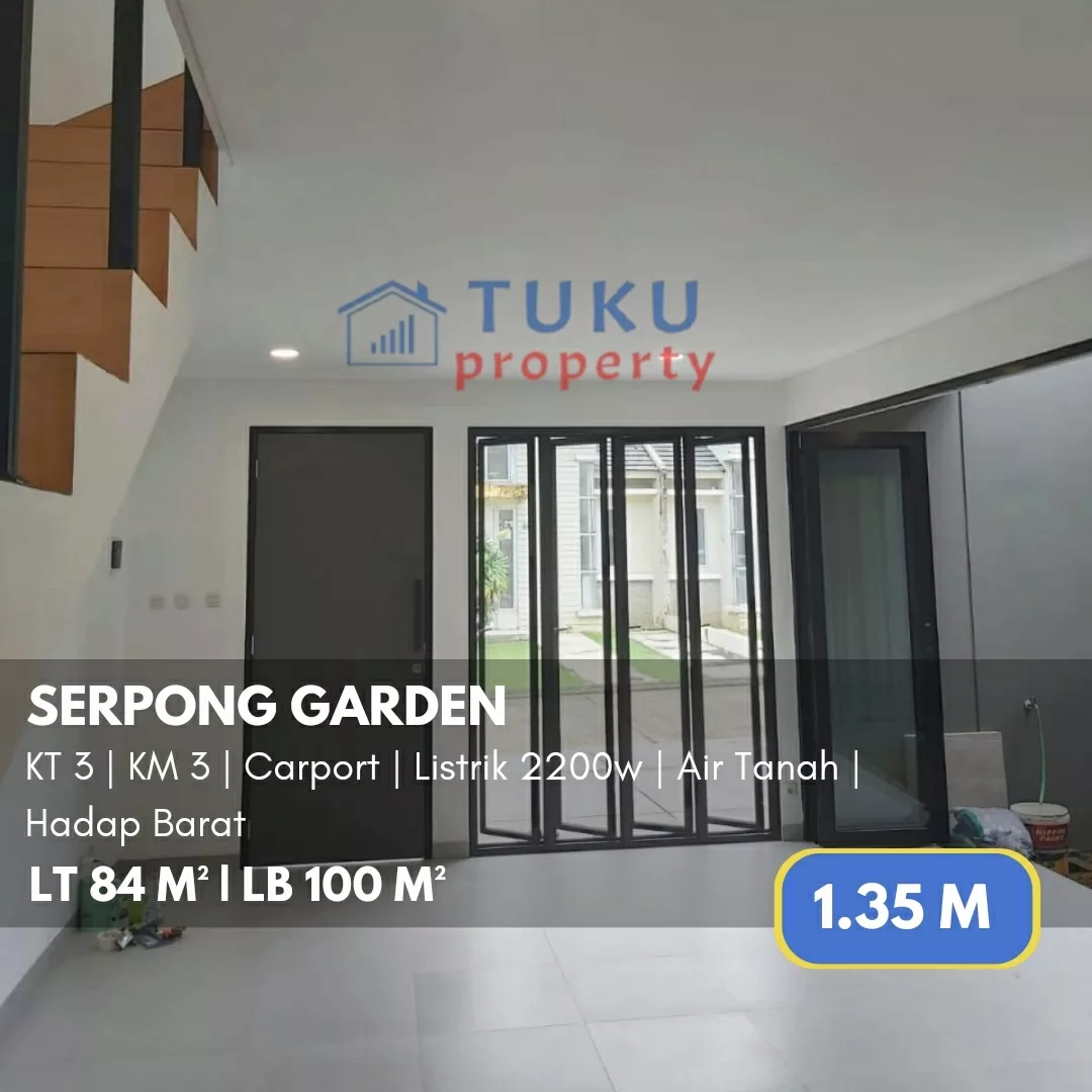rumah secondary bangunan baru di serpong garden bsd