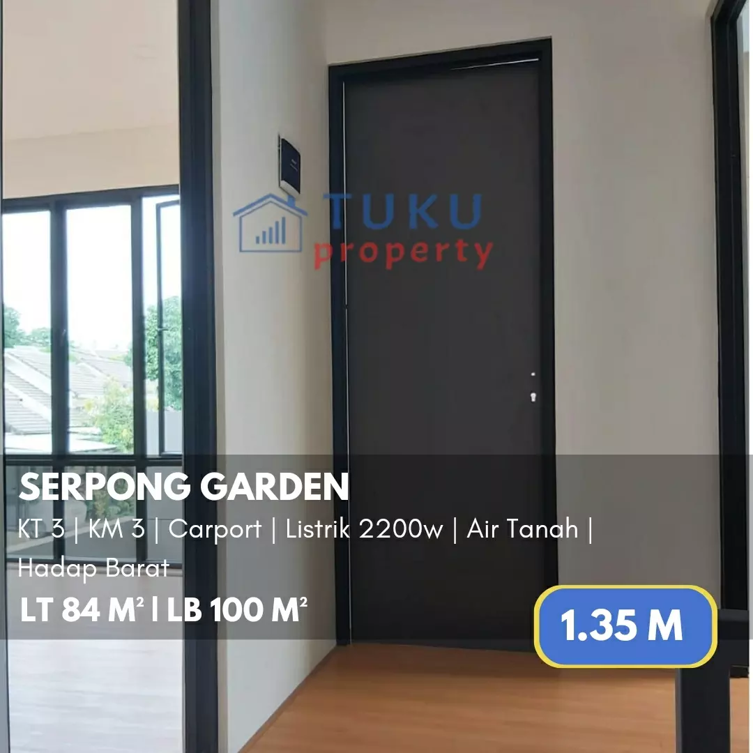 rumah secondary bangunan baru di serpong garden bsd