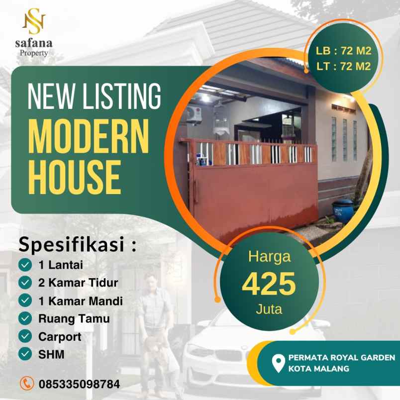 rumah siap huni 1 lantai dekat exit tol pakis