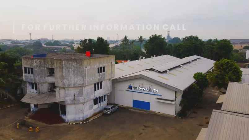takeover ex pabrik siap pakai di cikokol tanggerang