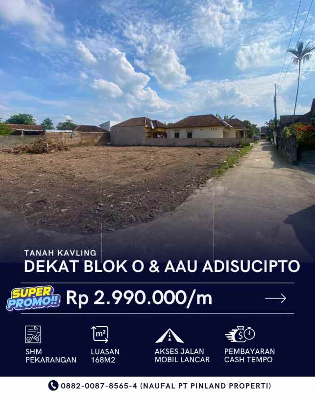 tanah kavling shm dekat blok o promo mulai 2 99juta m