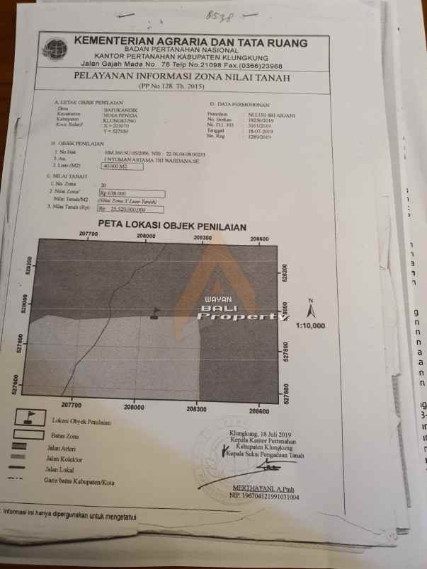 tanah pinggir pantai manta point nusa penida