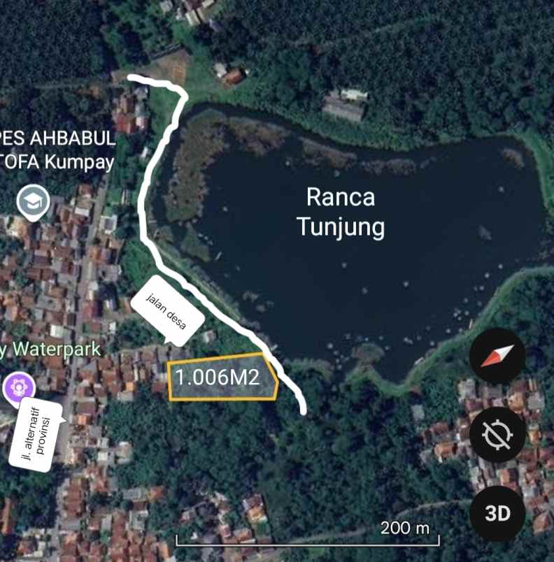 tanah view ke danau jalan cagak subang jawa barat