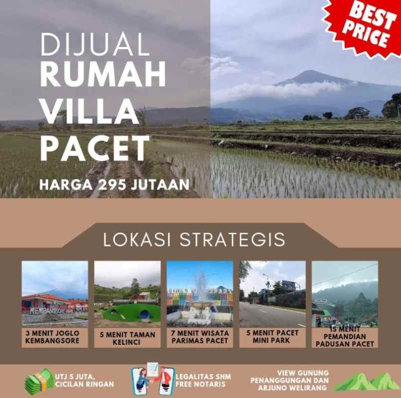 villa mezzanine pacet kawasan wisata pacet