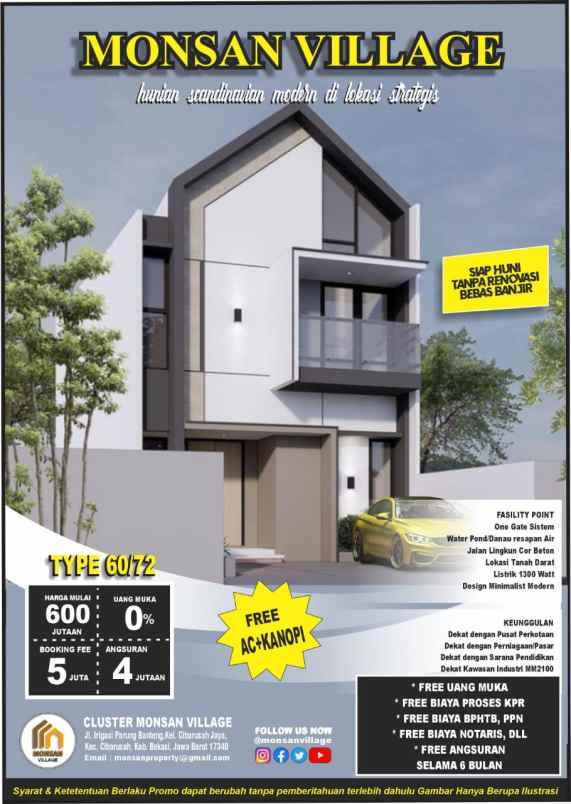 cluster monsan village cibarusah