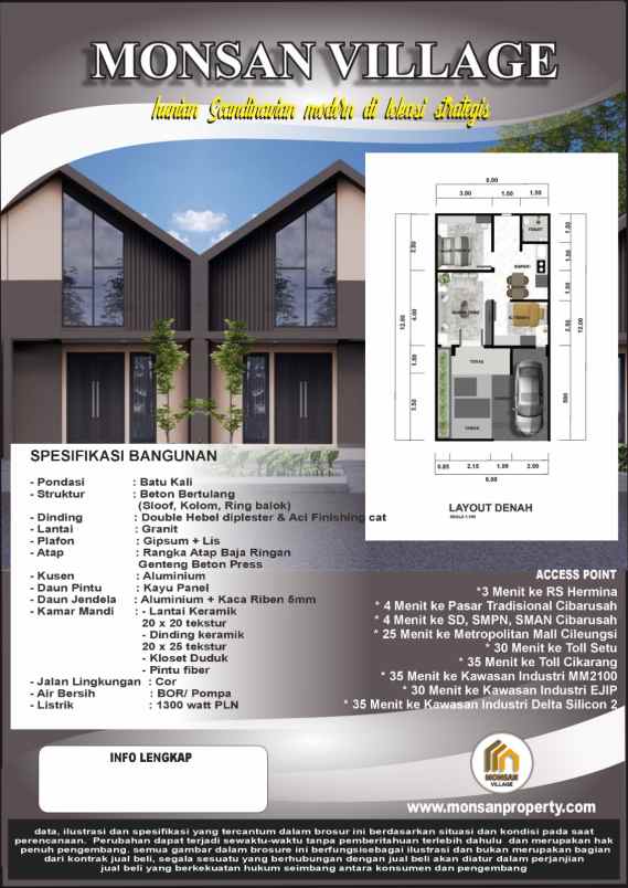 cluster monsan village cibarusah