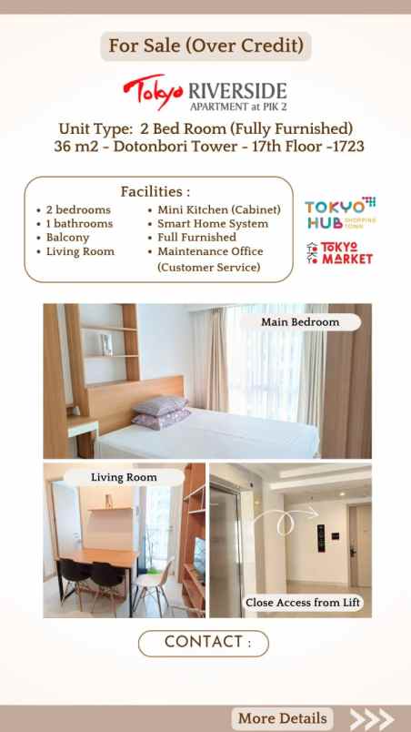 dijual apartemen tokyo riverside pik2