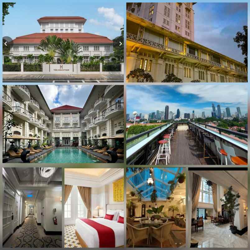 dijual hotel bintang 5 lokasi menteng jakarta pusat