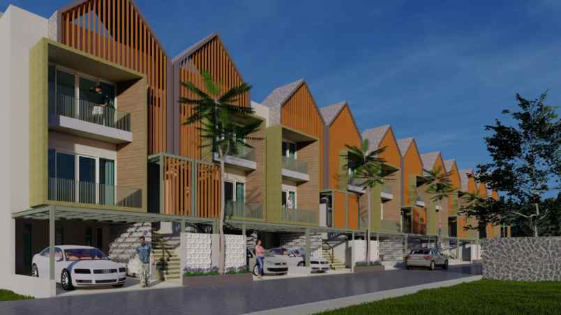 dijual hunian townhouse modern di timur dago