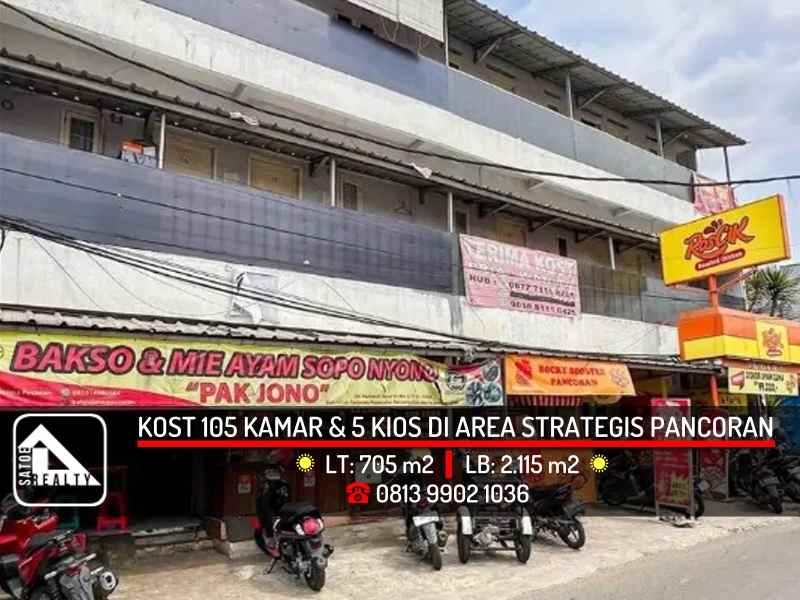 dijual kost pancoran jakarta selatan