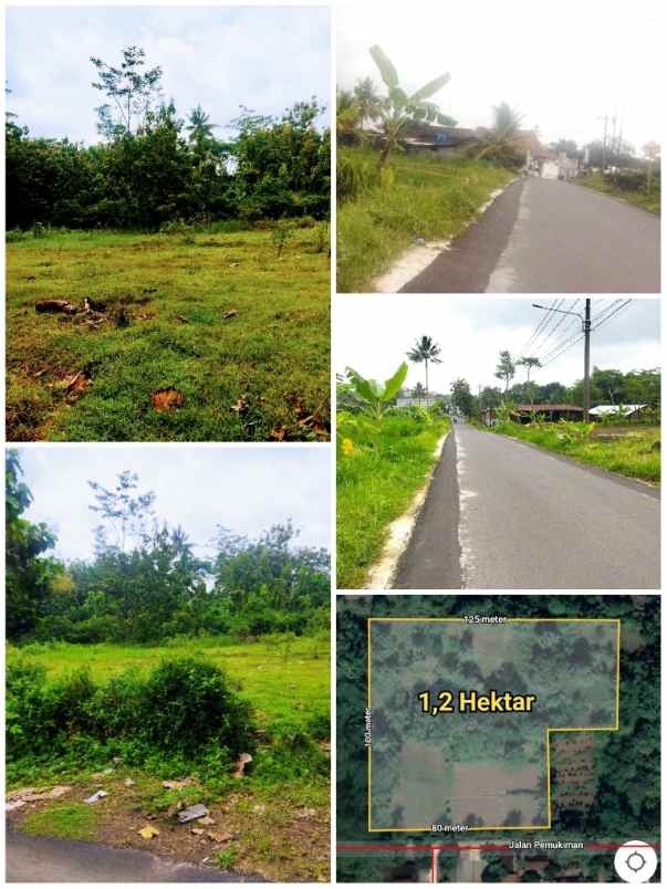 dijual lahan perumahan 1 2ha boyolali kota 450rb m2